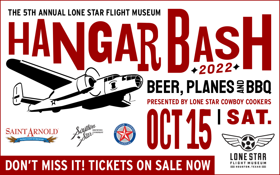 5th Annual Hangar Bash - Sat., Oct. 15 - Lone Star Flight Museum