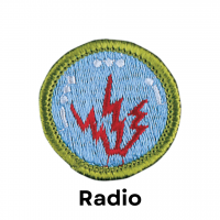 Labeled Radio Badge