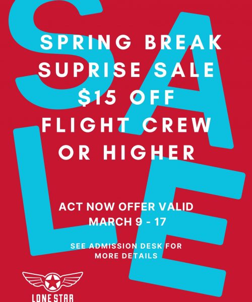 Spring Break Surpise Membership Sale